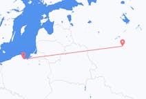 Loty z Moskwa, Rosja do Gdańsk, Polska