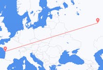 Flyg från Kazan till La Rochelle