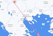 北マケドニア、 スコピエから、北マケドニア、スキロス島行き行きのフライト