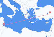 Loty z Dżerba, Tunezja do Nevşehiru, Turcja