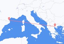 Vluchten van Perpignan, Frankrijk naar Thessaloniki, Griekenland