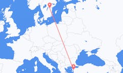 Flights from Edremit, Turkey to Linköping, Sweden