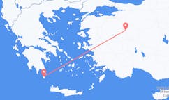 出发地 土耳其屈塔希亚目的地 希腊基西拉岛的航班