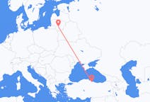 出发地 立陶宛出发地 考那斯目的地 土耳其三生的航班