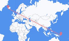 Flights from Kieta, Papua New Guinea to Reykjavik, Iceland