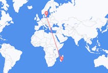 Flyrejser fra Tôlanaro, Madagaskar til Ronneby, Sverige