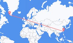 Flyg från Taipei, Taiwan till Paamiut, Grönland