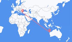 Flyrejser fra Exmouth, Australien til Izmir, Tyrkiet