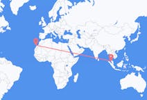 Flyreiser fra Penang, Malaysia til Ajuy, Spania