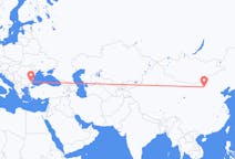 Flyg från Baotou, Kina till Burgas, Bulgarien