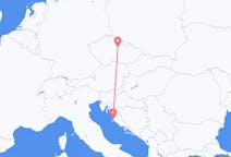 Flug frá Zadar, Króatíu til Pardubice, Tékklandi
