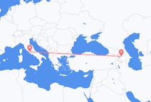 Vluchten van Gəncə, Azerbeidzjan naar Rome, Italië