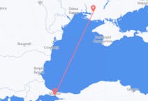 Vluchten van Istanboel, Turkije naar Cherson, Oekraïne