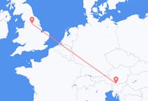 Flights from Klagenfurt, Austria to Leeds, the United Kingdom
