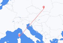 Flyrejser fra Figari, Frankrig til Krakow, Polen