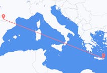 Flights from Sitia, Greece to Lourdes, France