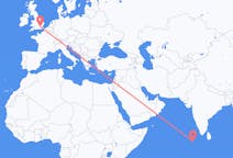 Flights from Dharavandhoo, Maldives to London, the United Kingdom