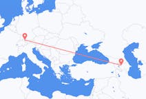 Flyrejser fra Gandja, Aserbajdsjan til Friedrichshafen, Tyskland
