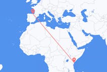Flyg från Malindi, Kenya till Bilbao, Spanien