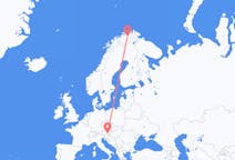 Flights from Lakselv, Norway to Graz, Austria