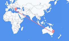 Flyg från City of Newcastle, Australien till Astypalaia, Grekland
