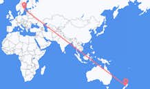 Flyg från Whanganui, Nya Zeeland till Stockholm, Sverige