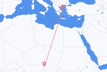 Flyrejser fra N Djamena til Skíros