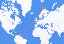 Flyrejser fra Paramaribo til Tromsö
