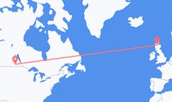 出发地 加拿大布兰登前往苏格兰的印威內斯的航班