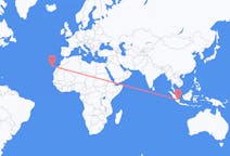 Flights from Palembang, Indonesia to Santa Cruz de La Palma, Spain