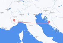Loty z miasta Zadar do miasta Cuneo