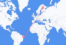 Flyg från Salvador, Brasilien till Kajana, Finland