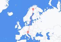 Flyreiser fra Pajala, Sverige til Pula, Kroatia