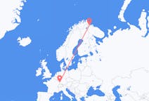 Flights from Kirkenes, Norway to Strasbourg, France