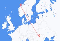 Vluchten van Targu Mures, Roemenië naar Molde, Noorwegen