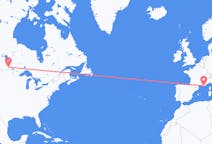 Vluchten van Winnipeg, Canada naar Toulon, Frankrijk