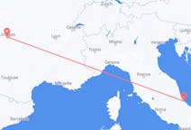 Flyreiser fra Limoges, Frankrike til Pescara, Italia