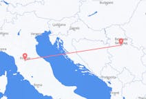 Vluchten van Belgrado, Servië naar Florence, Italië