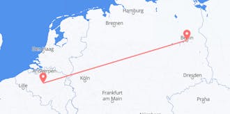 出发地 比利时目的地 德国的航班