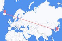 Flyreiser fra Nagoya, Japan til Akureyri, Island