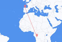 Flyrejser fra Kinshasa til Santiago del Monte