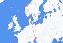 Vluchten van Rijeka, Kroatië naar Molde, Noorwegen
