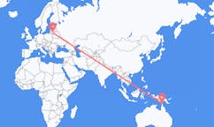 Flyreiser fra Bamaga, Australia til Kaunas, Litauen