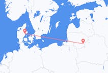 Flyg från Århus, Danmark till Vilnius, Litauen