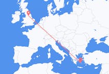 Flights from Parikia, Greece to Leeds, England