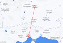 Vluchten van Plovdiv naar Kavala