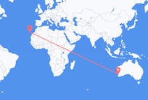 Vols de Perth, Australie vers Santa Cruz De La Palma, Espagne