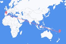 Flyg från Kadavu, Fiji till Madrid, Spanien