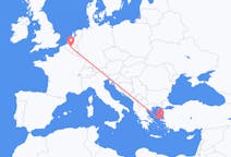 出发地 希腊出发地 希俄斯目的地 比利时布鲁塞尔的航班