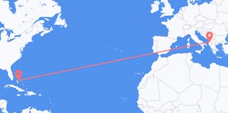 Flights from the Bahamas to Albania